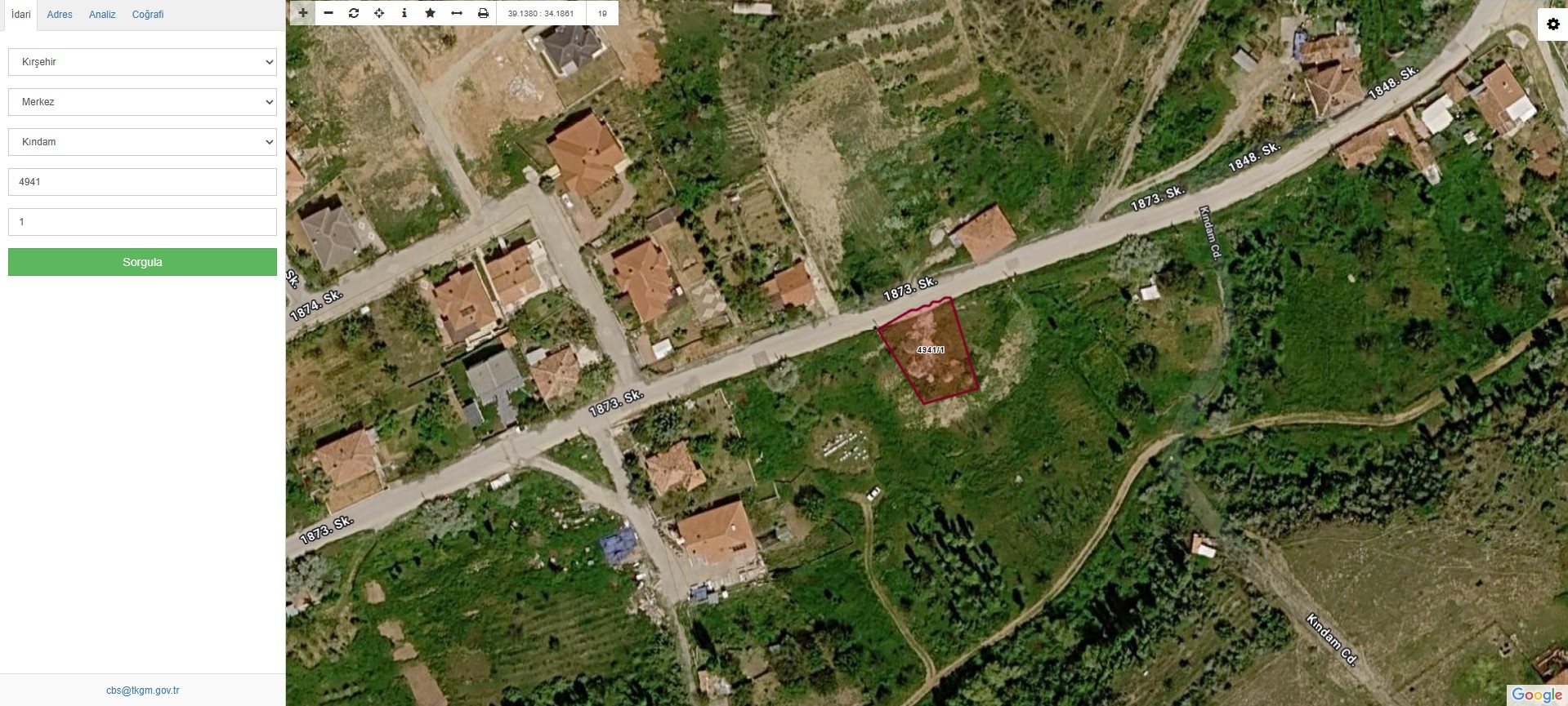 KINDAM MAH. UYGUN FİYATLI SATILIK 4 KAT İMARLI ARSA